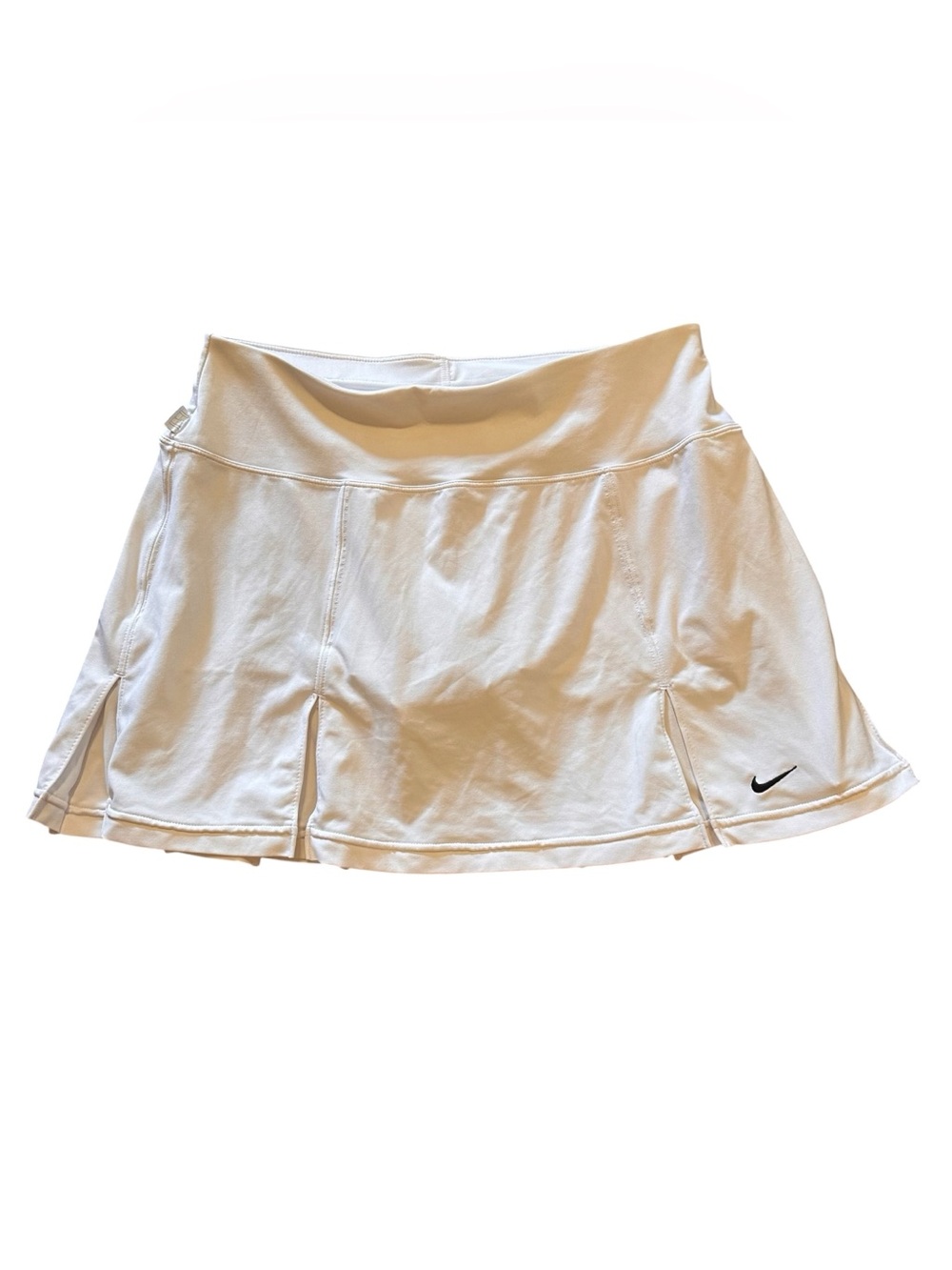Nike White Athletic Tennis Skort with Swoosh